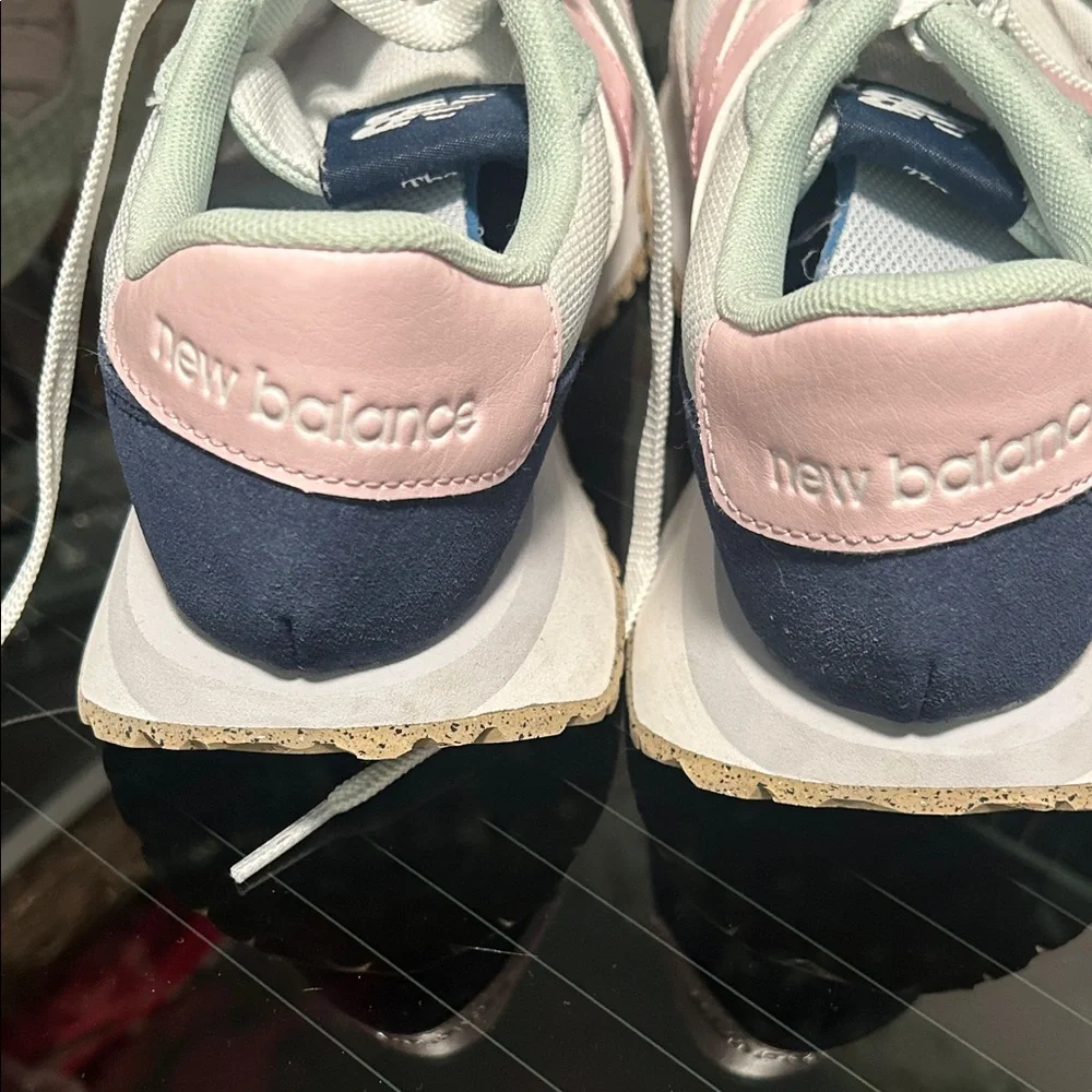 New Balance Women's Pink and Cream Athletic Shoes